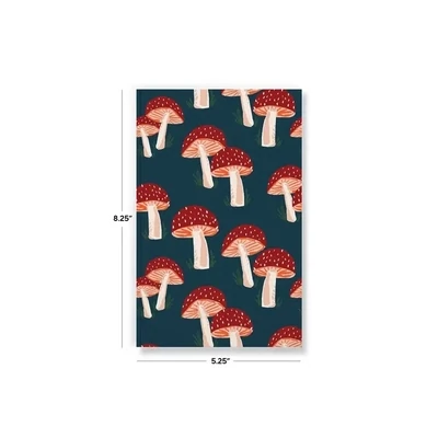 Navy Mushroom Classic Layflat Notebook - lined