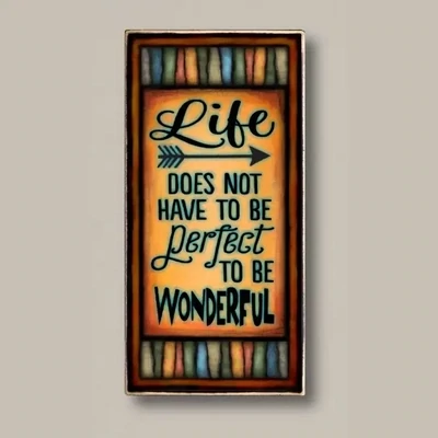 LIFE DOES NOT - WOOD WALL ART