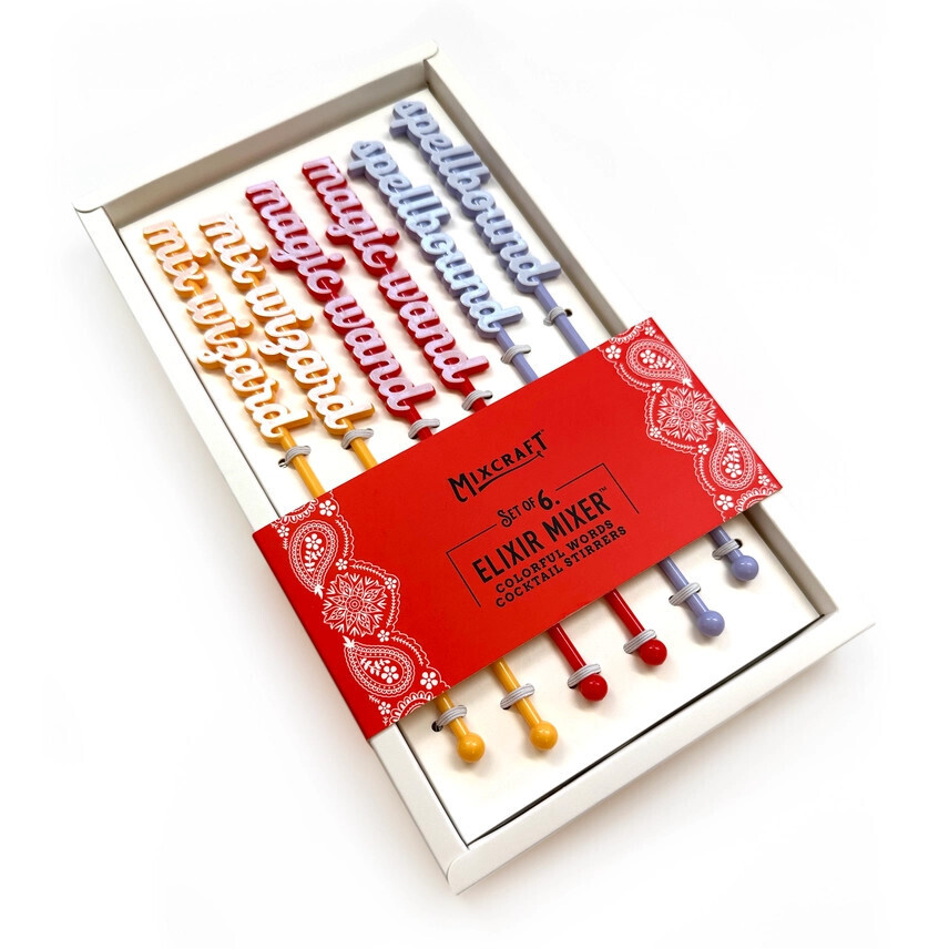 ELIXIR MIXERS COLORFUL WORDS - SET OF 6