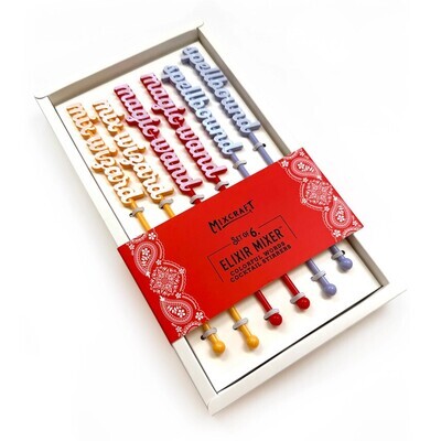 ELIXIR MIXERS COLORFUL WORDS - SET OF 6