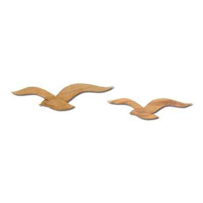 MM007 TEAK SEABIRDS - PAIR