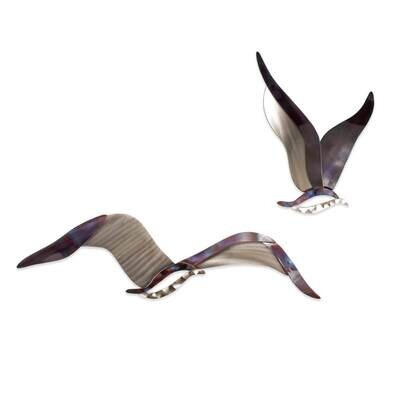ABSTRACT SEAGULL METAL WALL ART SMALL
