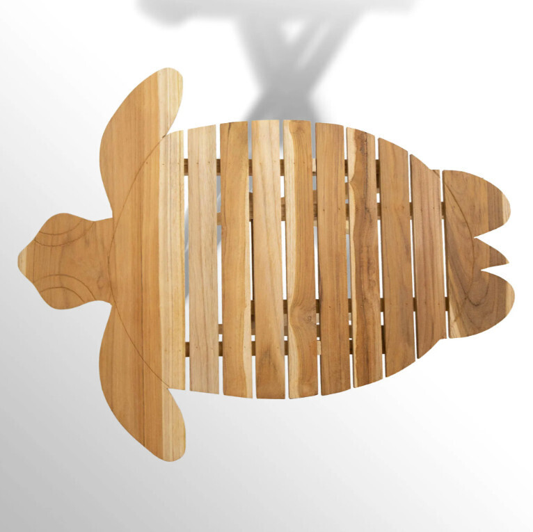 TURTLE TABLE FOLDING - NATURAL TEAK  INDOOR/OUTDOOR