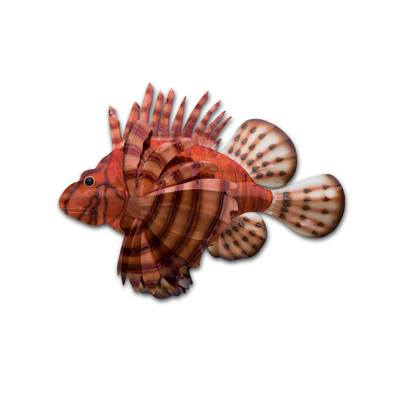 MM172 LIONFISH METAL WALL SCULPTURE