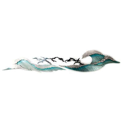 OCEAN WAVES I (3 PC) METAL WALL SCULPTURE MM157