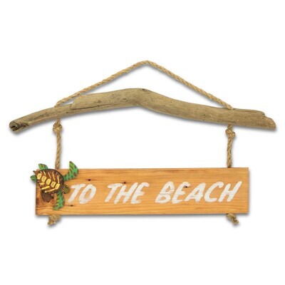 C488 DRIFTWOOD TURTLE BEACH SIGN