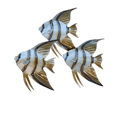 ANGELFISH 3 METAL WALL ART CO151