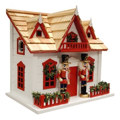 NUTCRACKER BIRDHOUSE W/LED LIGHTS