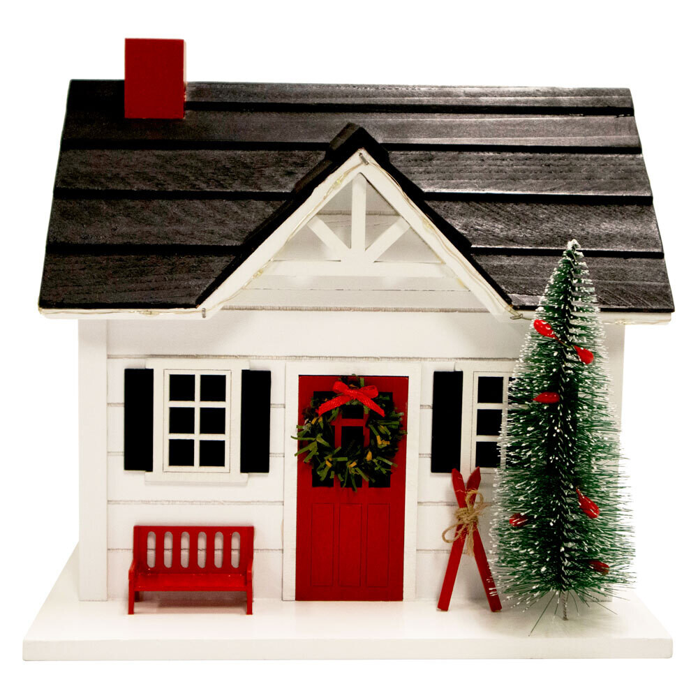 HOLIDAY SKI HOUSE (W/ LED LIGHTS)