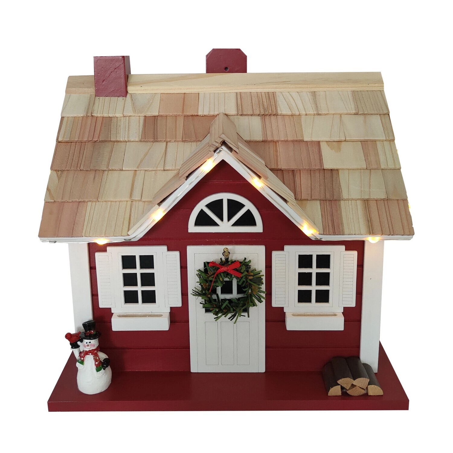 CHRISTMAS CAPE BIRDHOUSE (W/ LED LIGHTS)