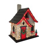 CHARLEVOIX STONE CHRISTMAS COTTAGE (W/LED LIGHTS)