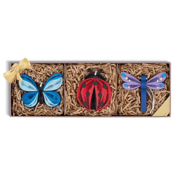 QUILLED INSECT ORNAMENTS BOX SET
