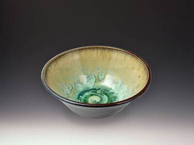 CRYSTALLINE GLAZED MINI BOWL - PATINA DARK OLIVE