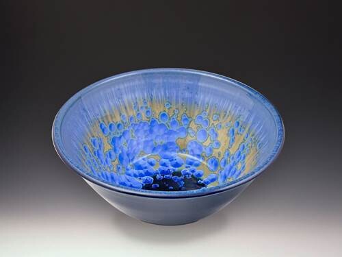 CRYSTALLINE GLAZED SMALL BOWL - SKY BLUE