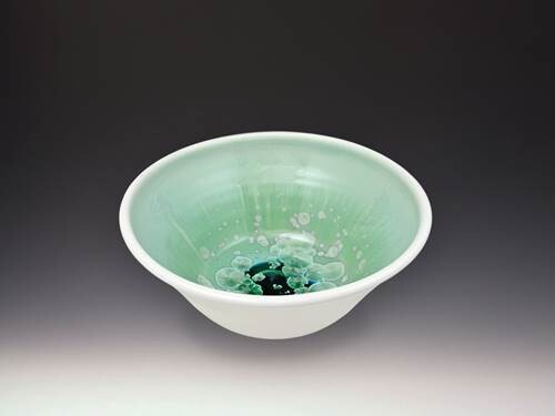 CRYSTALLINE GLAZED MINI BOWL - PATINA WHITE