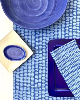 TABLE RUNNER - SEEDS BLUE/INDIGO