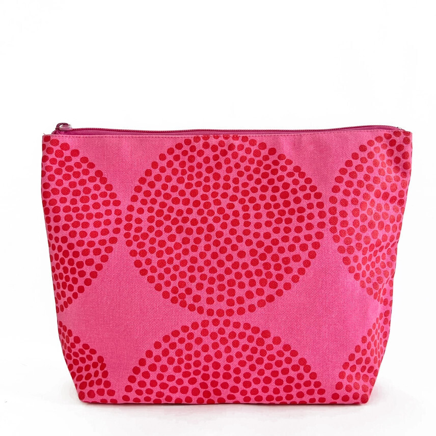 TRAVEL POUCH EXTRA LARGE BIG WHEELS PINK/RED