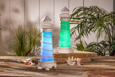 71251 16&quot; SOLAR LIGHTHOUSE
