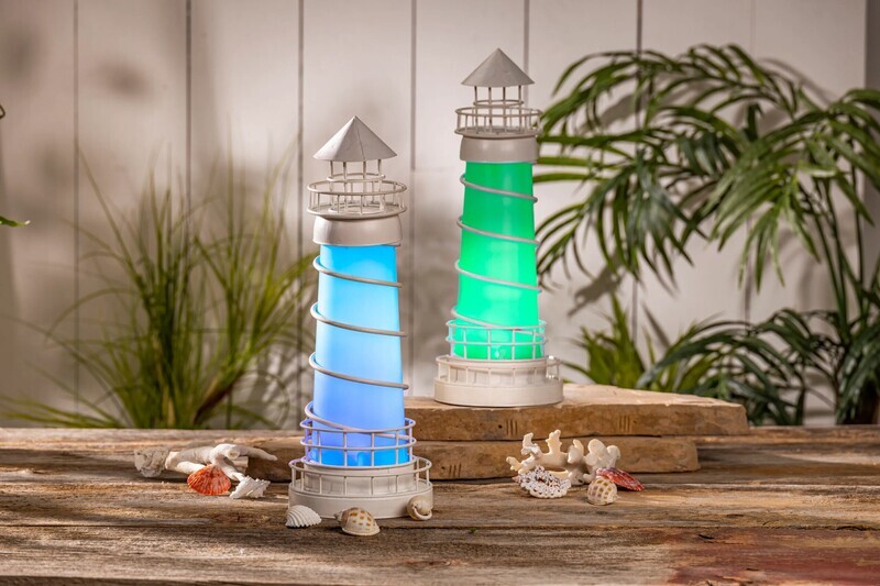71251 16&quot; SOLAR LIGHTHOUSE