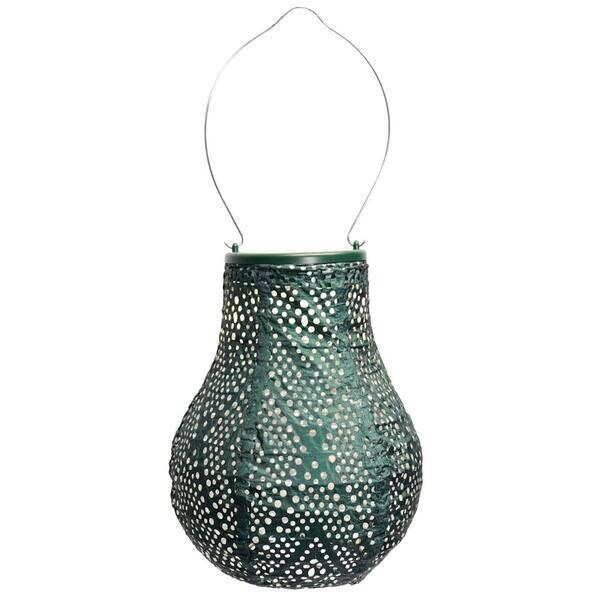 LUMIZ  Indoor / Outdoor Bulb Ikat Lantern, Green