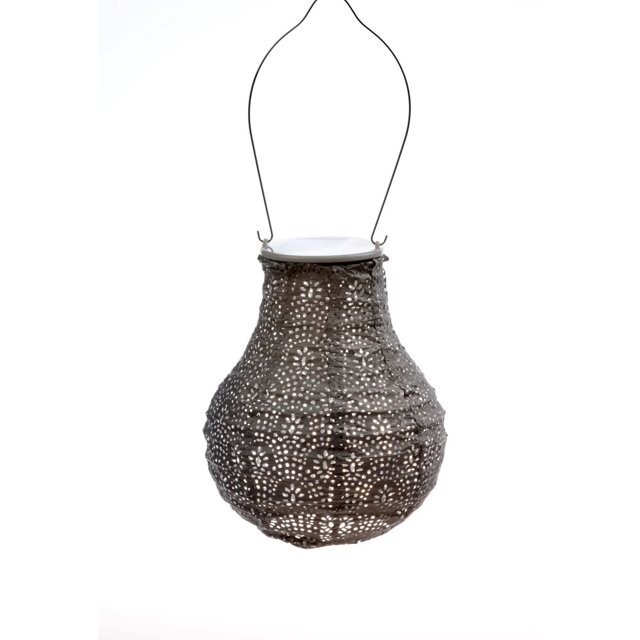 LUMIZ  Indoor / Outdoor Bulb Fan Lantern, Taupe
