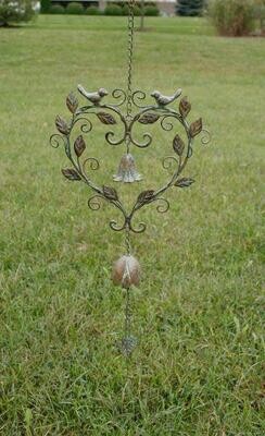 MC758 HANGING LOVE BIRD BELL