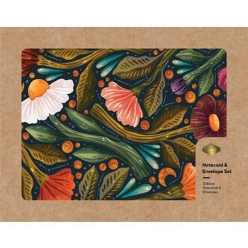 NIGHTSKY FLORAL NOTE CARDS