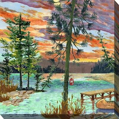 SUMMER CAMP - OUTDOOR CANVAS ART (24X24)