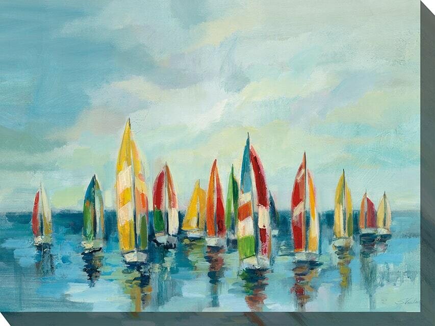 BRIGHT SAILS - OUTDOOR CANVAS ART (30X40)
