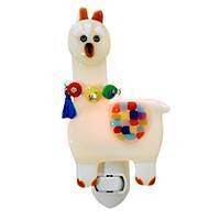 GLASS ART NIGHTLIGHT LLAMA
