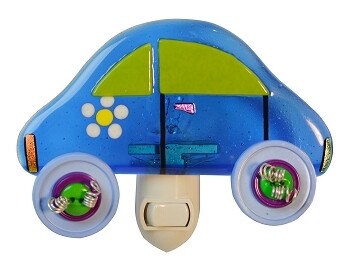 GLASS ART NIGHTLIGHT CAR