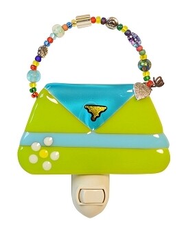 GLASS ART NIGHTLIGHT PURSE