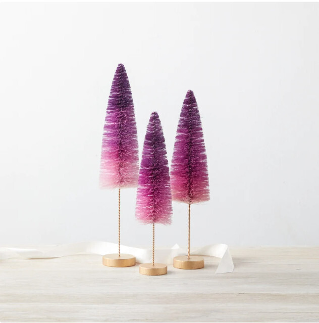 BOTTLE BRUSH TREE PURPLE OMBRE SMALL