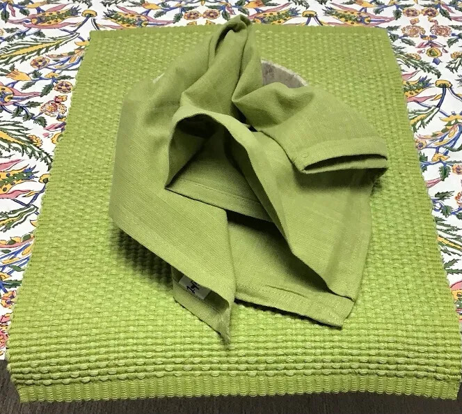 HOMESPUN SOLID APPLE GREEN NAPKIN