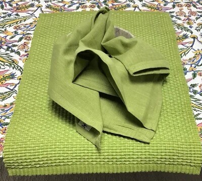 HOMESPUN SOLID APPLE GREEN NAPKIN