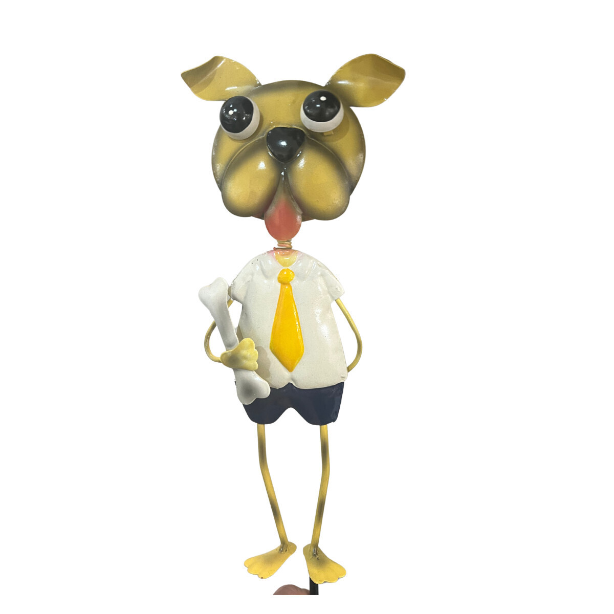 Garden Stake Dog - Bone