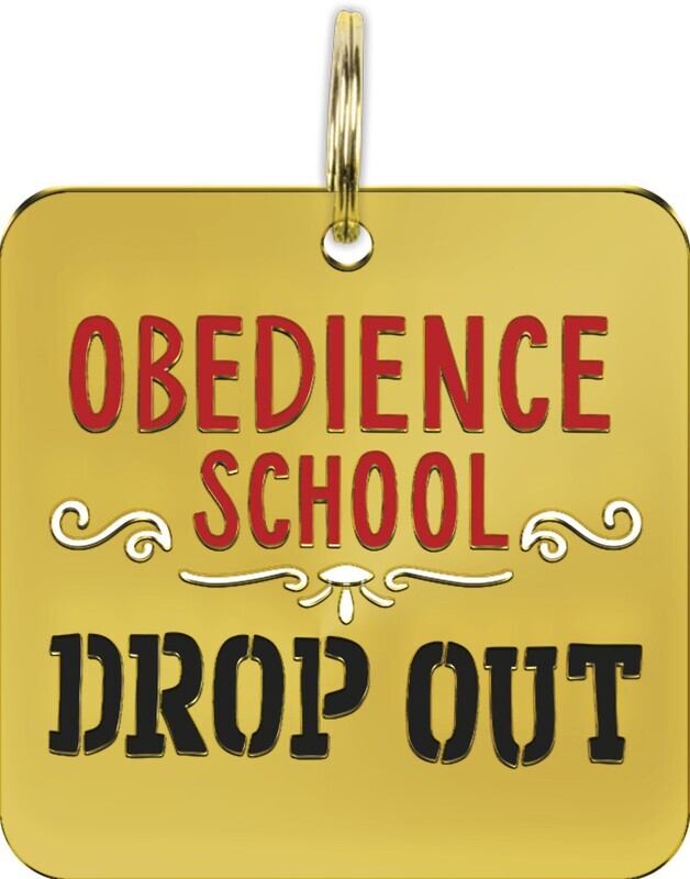 DOG COLLAR CHARM - SCHOOL DROP OUT