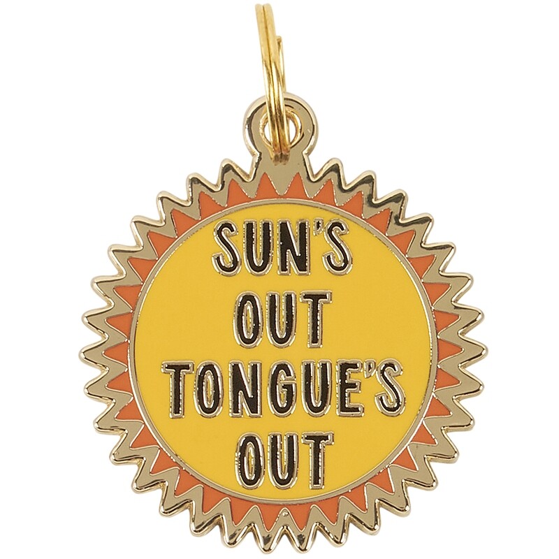 DOG COLLAR CHARM - TONGUE'S OUT