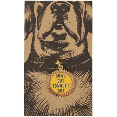 DOG COLLAR CHARM - TONGUE'S OUT