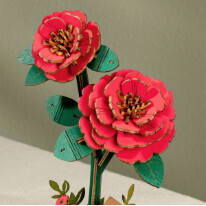 RED CAMELLIA 3D PUZZLE