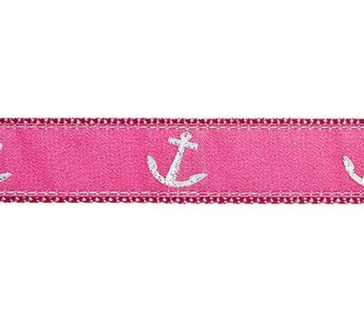 DOG COLLAR  PINK ANCHOR XS