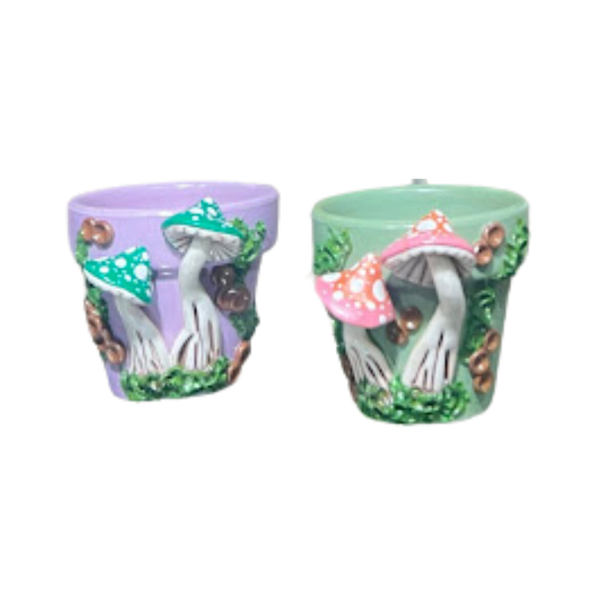 MUSHROOM PLANT POT - 2&quot; TALL