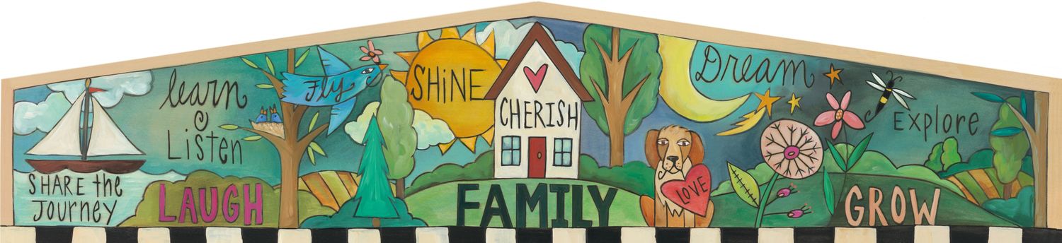 WOOD DOOR TOPPER &quot;EVERYDAY THOUGHTS&quot;