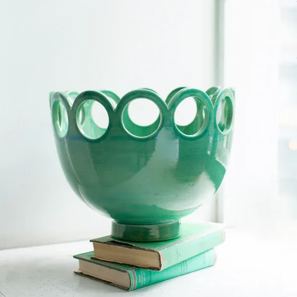 RUTH BOWL - GREEN LADY