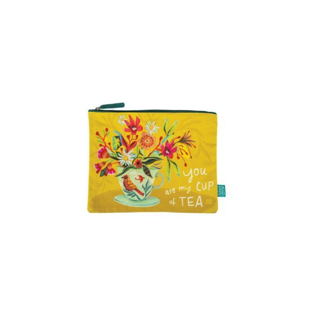 ZIP POUCH CUP OF TEA SMALL