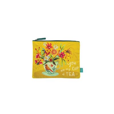 ZIP POUCH CUP OF TEA SMALL