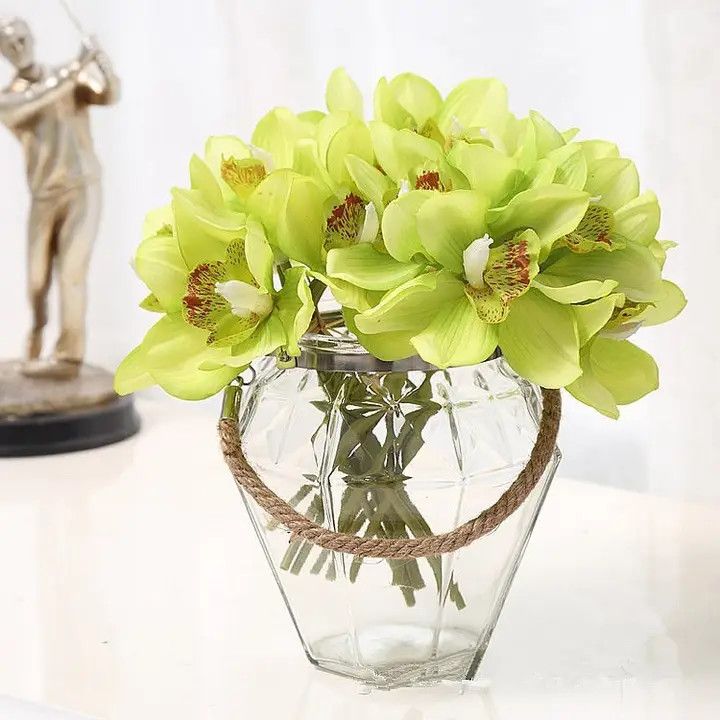 REAL TOUCH FAUX CYMBIDIUM BUNDLE - GREEN