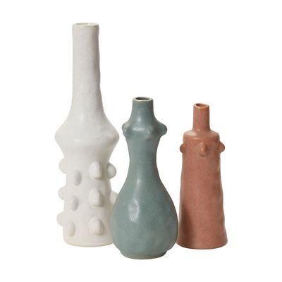 ARTISAN BUD VASE WHITE