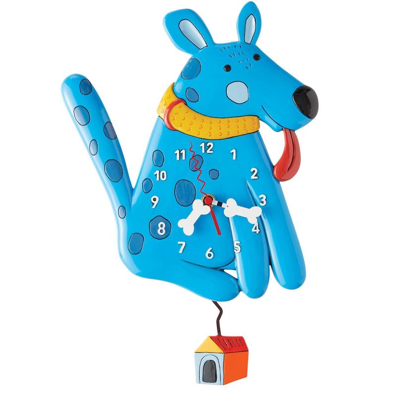 CLOCK - BLUE BUDDY DOG