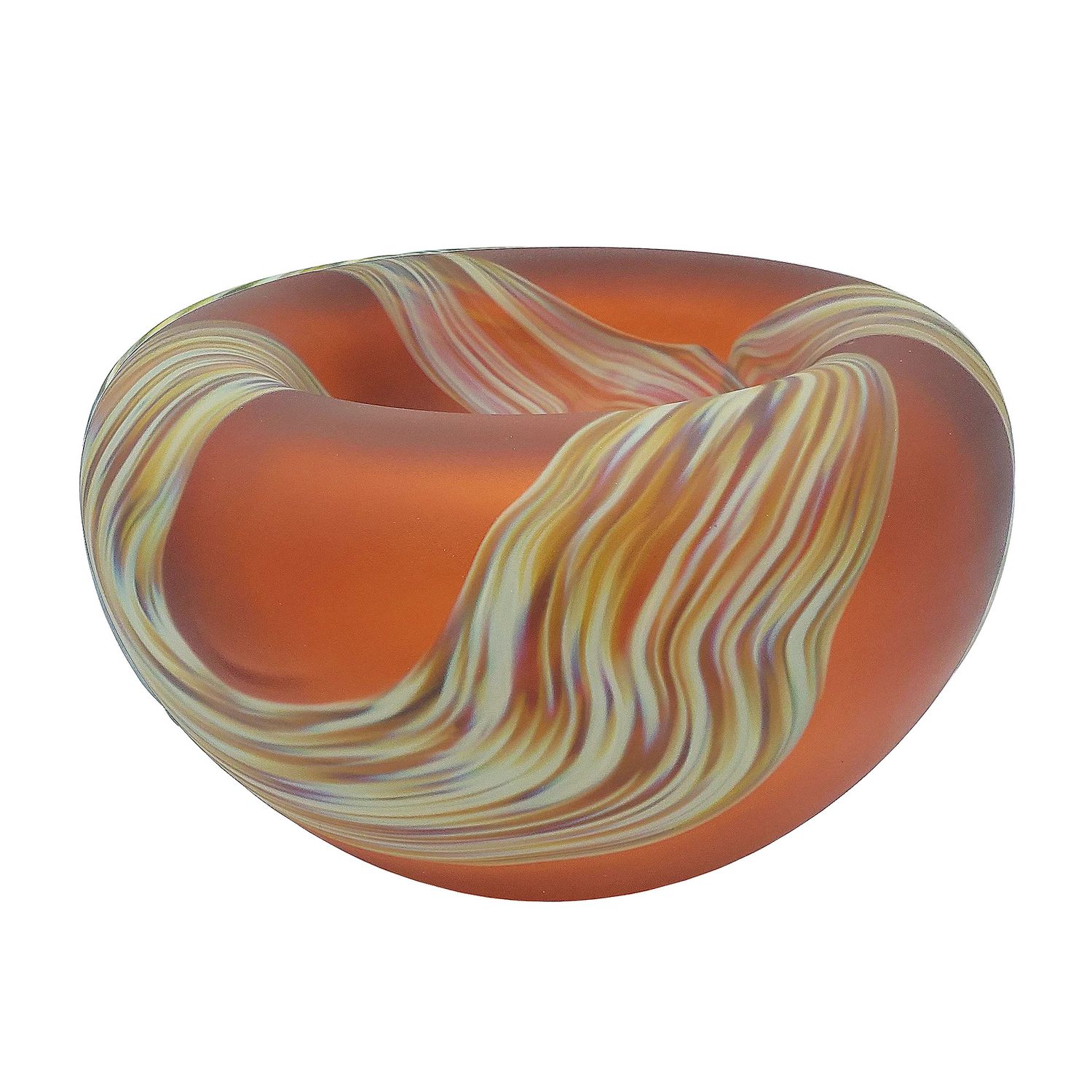 ROOT SUNK BOWL - APRICOT SMALL